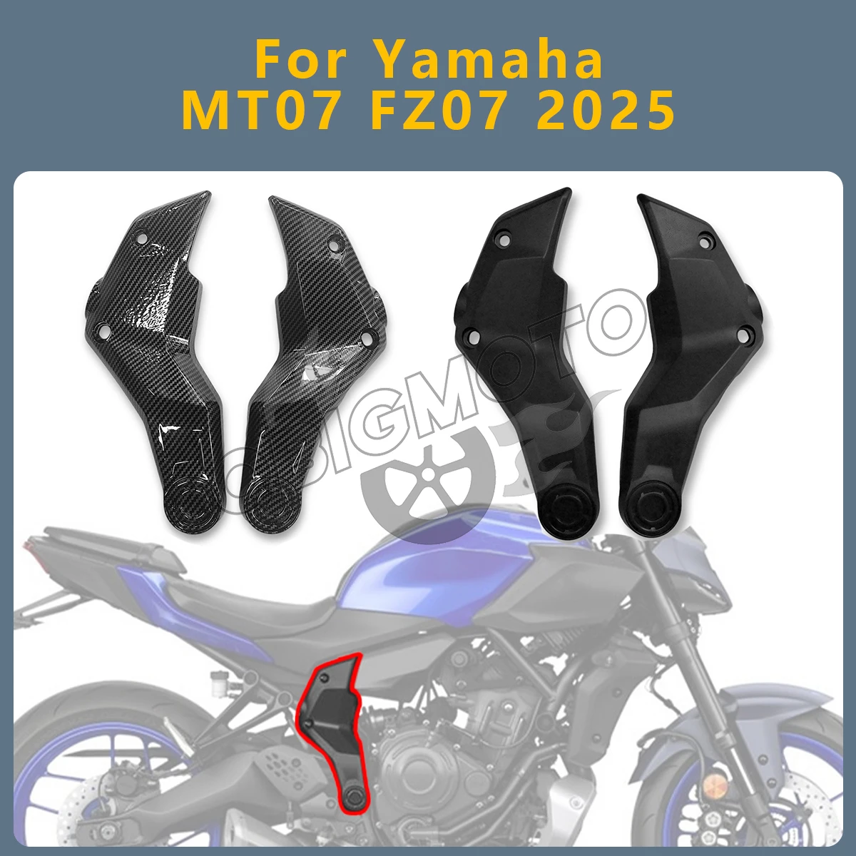 MT07 FZ07 2025 Motorcycle Frame Side Cover Guard Protection Panels Accessories For YAMAHA MT-07 FZ-07 Engine Trim Fairing Covers
MT07 FZ07 2025 Motorcycle Frame Side Cover Guard Protection Panels Accessories For YAMAHA MT-07 FZ-07 Engine Trim Fairing Covers