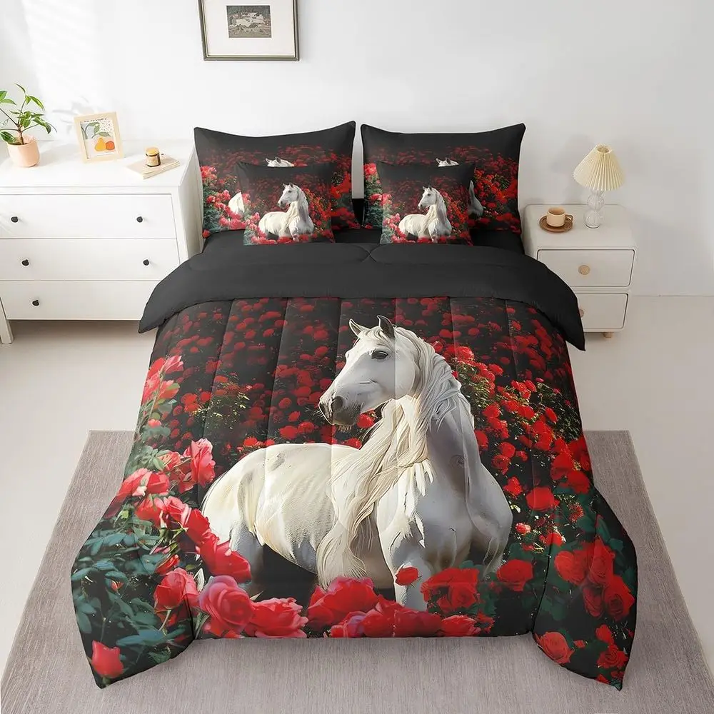 7-Piece King Bedding Set with Comforter and Sheets, White Bed in a Bag for Kids and Toddler Girls
7-Piece King Bedding Set with Comforter and Sheets, White Bed in a Bag for Kids and Toddler Girls