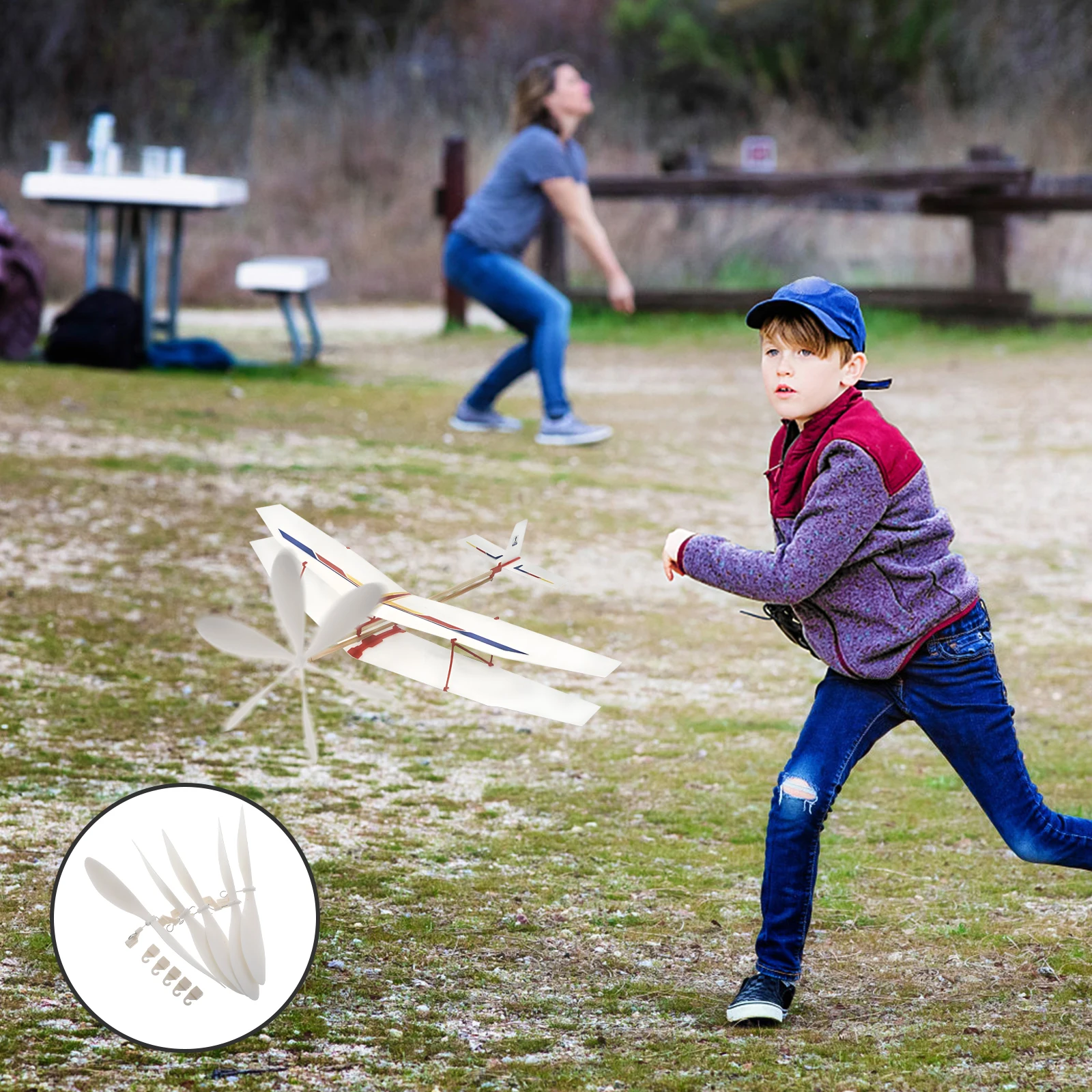 5pcs Aircraft Model Accessories Rubber Band Power Propeller Strong Fan Blades Easy Installation Compatible for RC Plane 
5pcs Aircraft Model Accessories Rubber Band Power Propeller Strong Fan Blades Easy Installation Compatible for RC Plane