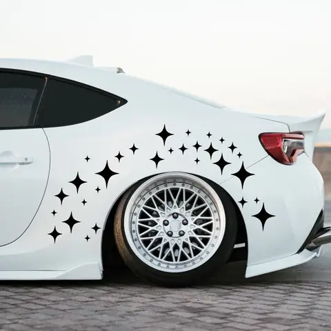 Car Star Graphics Door Wheel Eyebrow Sticker Vinyl Decal Tuning Accessories For Audi VW Ford BMW Toyota Honda Peugeot Renault