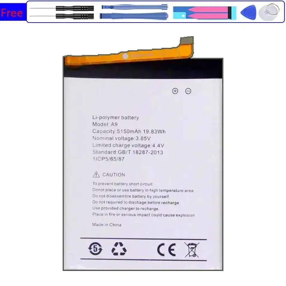 Для Umi Umidigi A9 5150 мАч Высокая совместимость аккумулятора мобильного телефона
Для Umi Umidigi A9 5150 мАч Высокая совместимость аккумулятора мобильного телефона