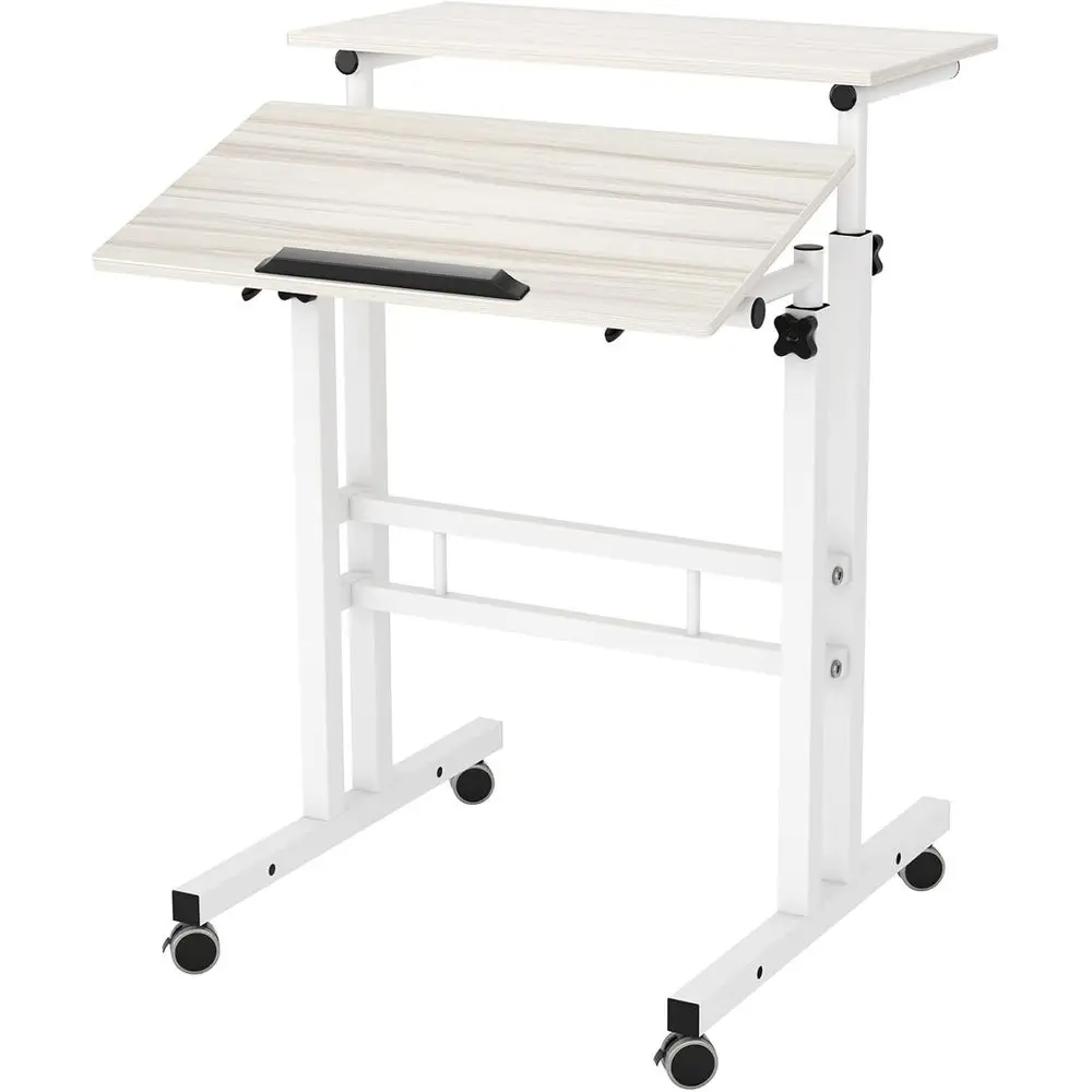 23.6 Adjustable Standing Laptop Desk, Portable Computer Table Stand, White Maple Finish
23.6 Adjustable Standing Laptop Desk, Portable Computer Table Stand, White Maple Finish