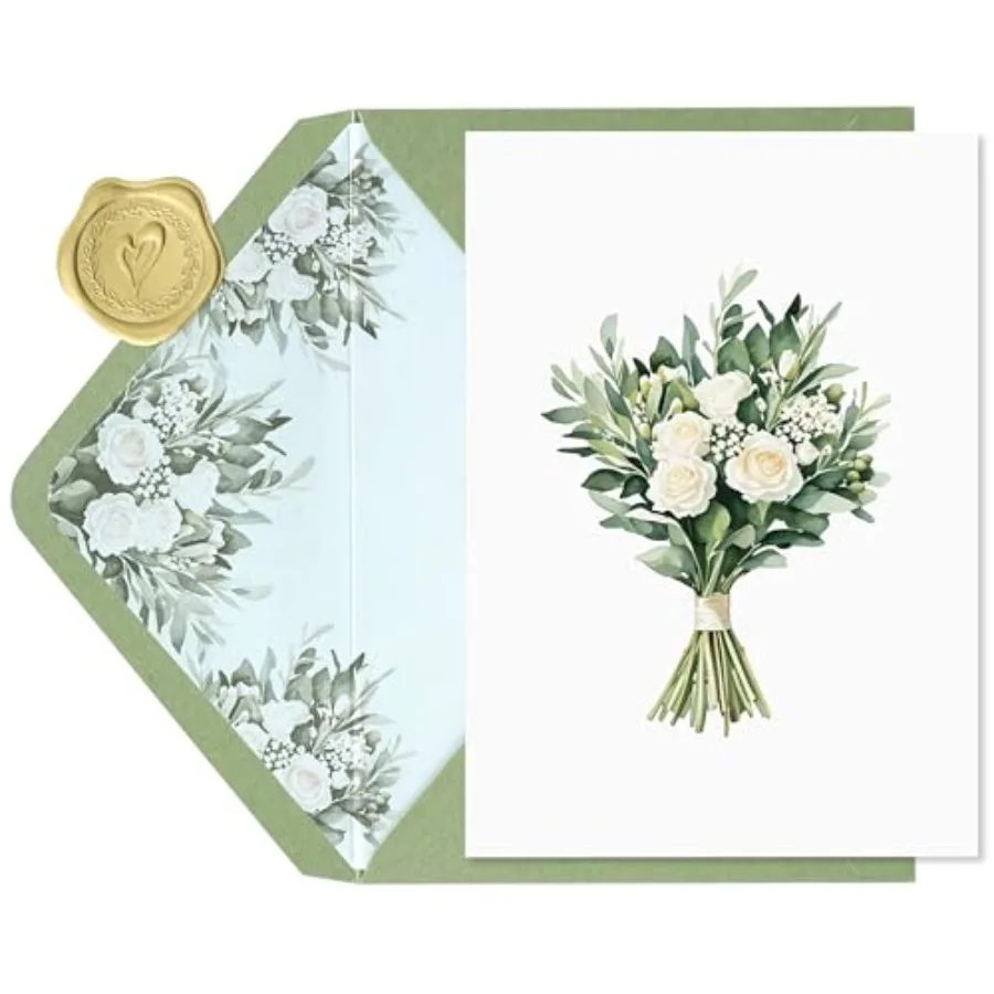 Wedding Card for Bride and Groom-Elegant Bridal Shower and Engagement Card, Congratulations Greeting Card for Bride to Be, Wedd
Wedding Card for Bride and Groom-Elegant Bridal Shower and Engagement Card, Congratulations Greeting Card for Bride to Be, Wedd