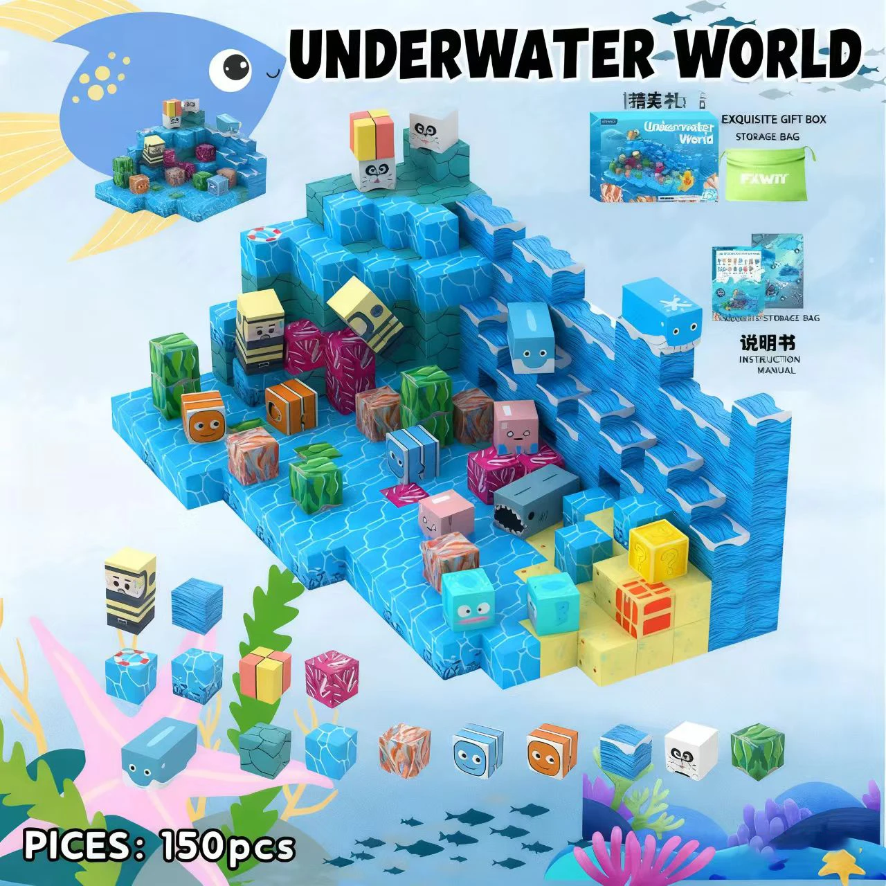 Магнитные блоки DIY Магнитные строительные блоки Сцена Детский развивающий набор игрушек Магнитный мир Подходит для детей от 3 лет и старше
Магнитные блоки DIY Магнитные строительные блоки Сцена Детский развивающий набор игрушек Магнитный мир Подходит для детей от 3 лет и старше