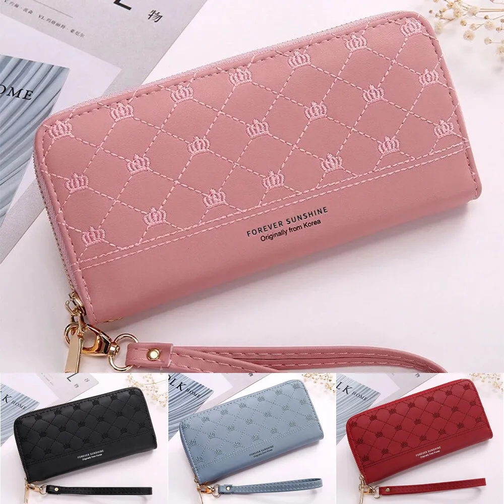 Fashion Women's Long Wallets Wristlet Clutch Purse Soft Leather Mobile Phone Bag Casual Large Capacity Credit Card Holder Purse
Fashion Women's Long Wallets Wristlet Clutch Purse Soft Leather Mobile Phone Bag Casual Large Capacity Credit Card Holder Purse