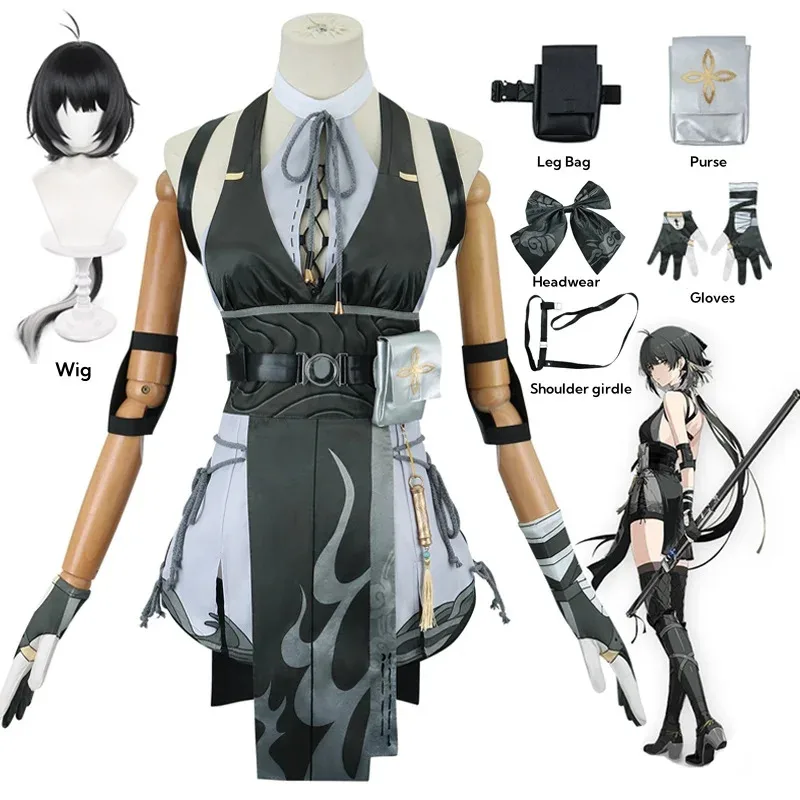Wuthering Waves Rover Cosplay Costume Wig Female Uniform Earrings Bag Main Character Resonator Halloween Party for Women
Wuthering Waves Rover Cosplay Costume Wig Female Uniform Earrings Bag Main Character Resonator Halloween Party for Women