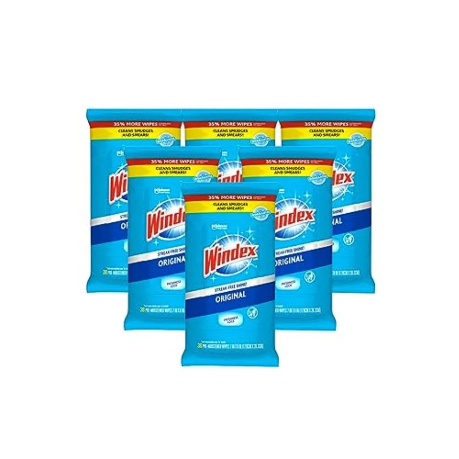 Windex Wipes Glass Cleaning, Pre-Moistened Glass and Surface Wipes to Clean Home Surfaces, Household Essentials, Original Scent
Windex Wipes Glass Cleaning, Pre-Moistened Glass and Surface Wipes to Clean Home Surfaces, Household Essentials, Original Scent
