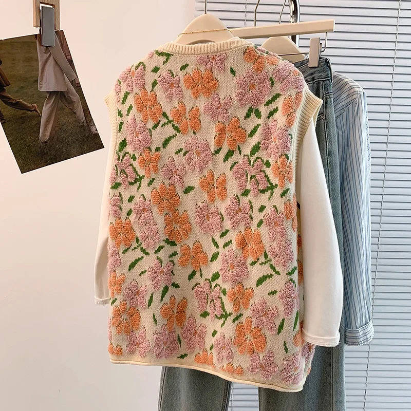 Осень-зима, большие размеры, открытый кардиган с цветочным принтом, жилет Svel, свободный повседневный женский сарафан Dr для поездок на работу
Осень-зима, большие размеры, открытый кардиган с цветочным принтом, жилет Svel, свободный повседневный женский сарафан Dr для поездок на работу