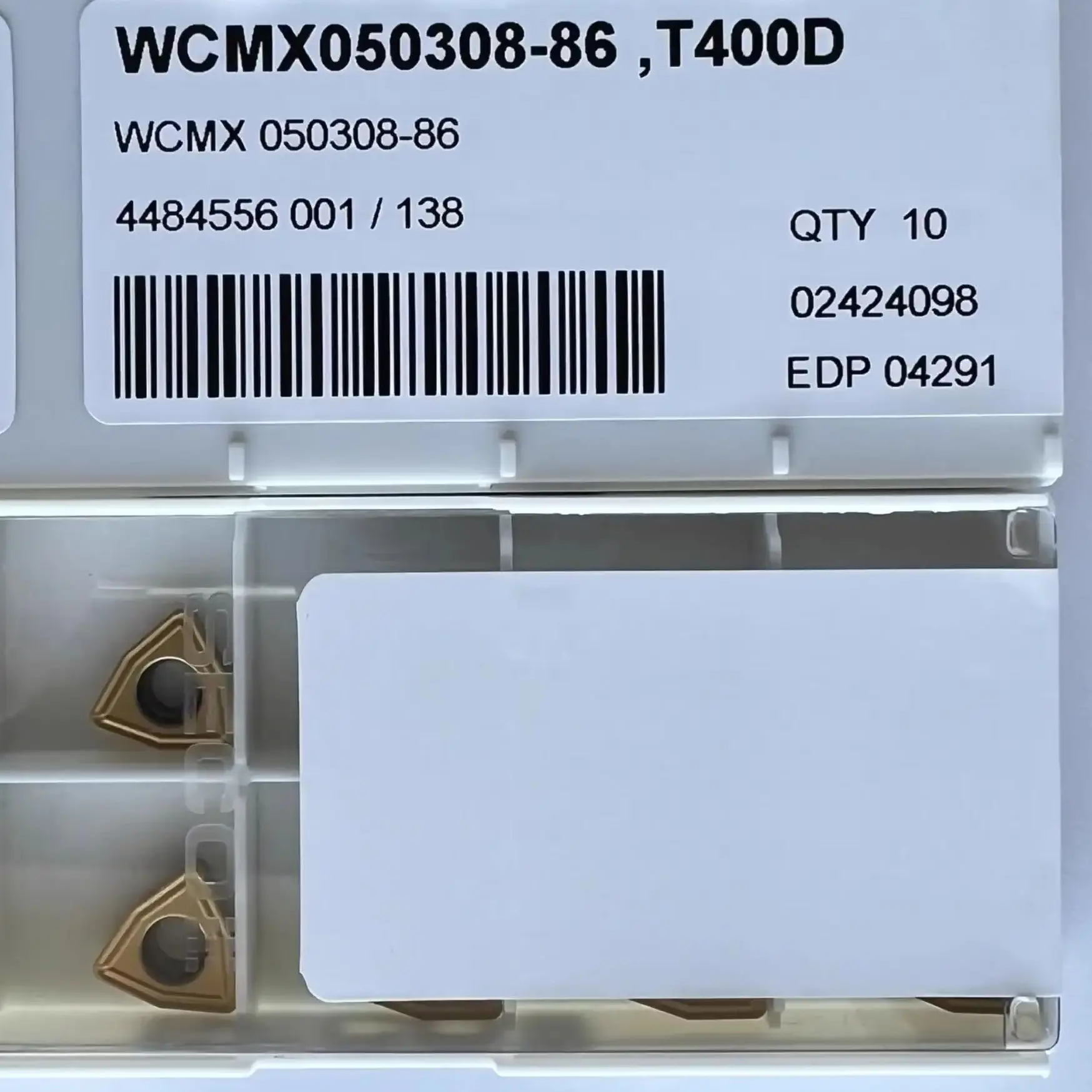 WCMX050308-86,T400D /Alloy blade 10 PCS
WCMX050308-86,T400D /Alloy blade 10 PCS