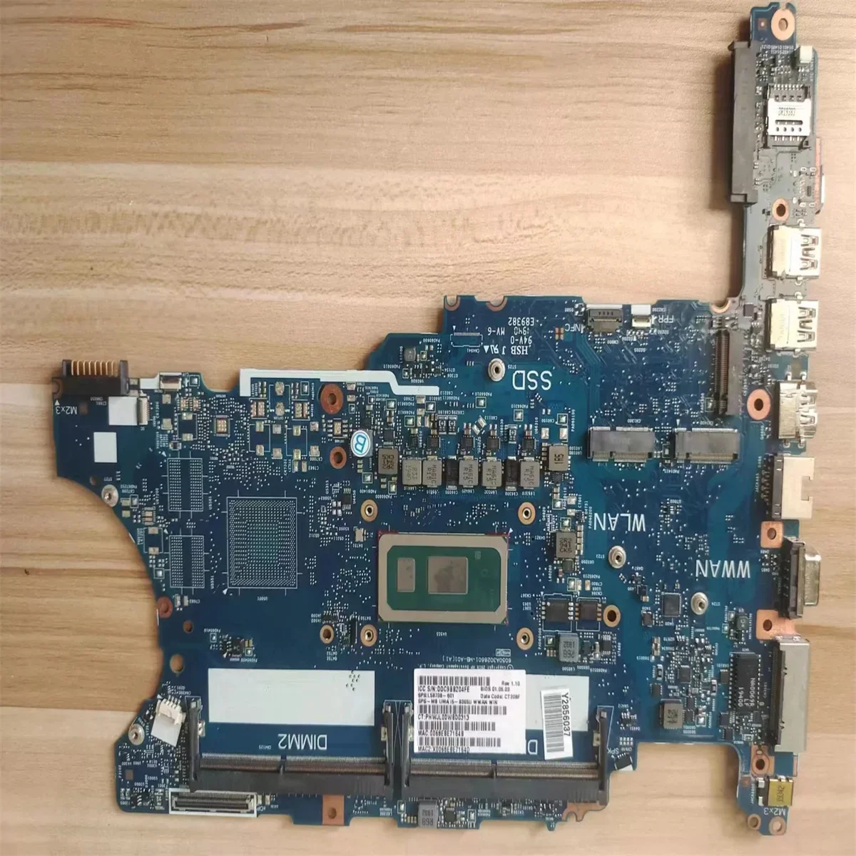 L58708-601 L58708-001 for ProBook 640 G5 Laptop Motherboard i5-8365U 100% Fully Tested
L58708-601 L58708-001 for ProBook 640 G5 Laptop Motherboard i5-8365U 100% Fully Tested