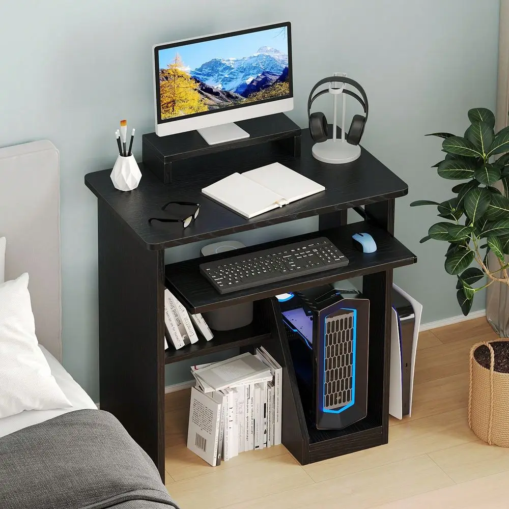 Computer Desk With Storage Shelves, 29.5Home Office Desk With Monitor Stand, Small Writing Desk Table With Keyboard Tray,Study
Computer Desk With Storage Shelves, 29.5Home Office Desk With Monitor Stand, Small Writing Desk Table With Keyboard Tray,Study