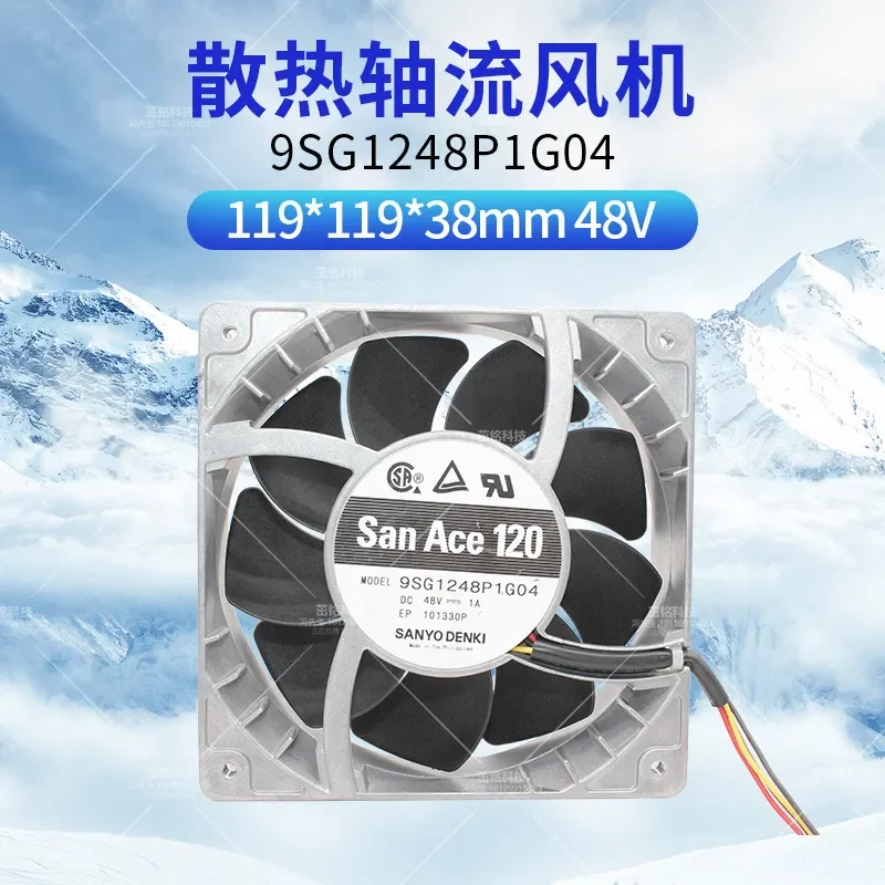 for 9SG1248P1G04 Sanyo 12038 48V 1A 4-wire SanAce 120MM metal case inverter fan
for 9SG1248P1G04 Sanyo 12038 48V 1A 4-wire SanAce 120MM metal case inverter fan