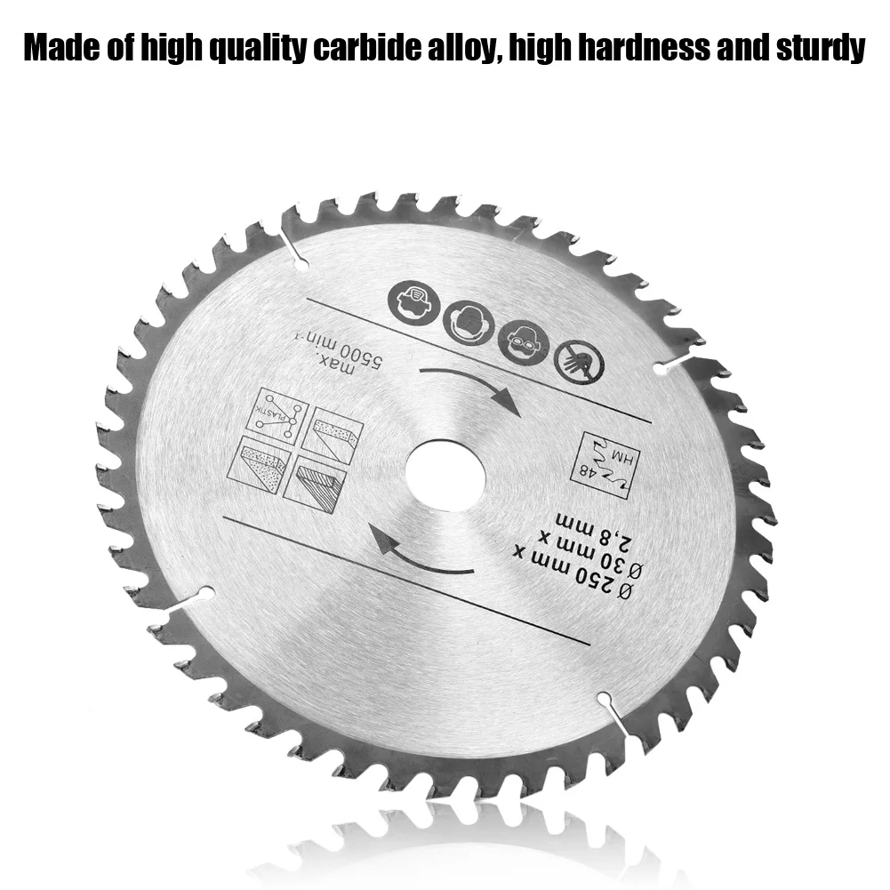 Circular Blade Saw Blade Disc Circular Saw Blade 250mm 48T & 60T Saw Disc Blade 30mm Bore Circular Saw Blade Saw Blade
Circular Blade Saw Blade Disc Circular Saw Blade 250mm 48T & 60T Saw Disc Blade 30mm Bore Circular Saw Blade Saw Blade