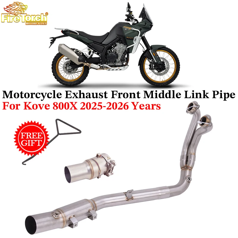 Slip On Motorcycle Exhaust Escape System Stainless Steel Front Mid Link Pipe For Kove 800X 800 X Adventure RALLY Pro 2025 2026
Slip On Motorcycle Exhaust Escape System Stainless Steel Front Mid Link Pipe For Kove 800X 800 X Adventure RALLY Pro 2025 2026