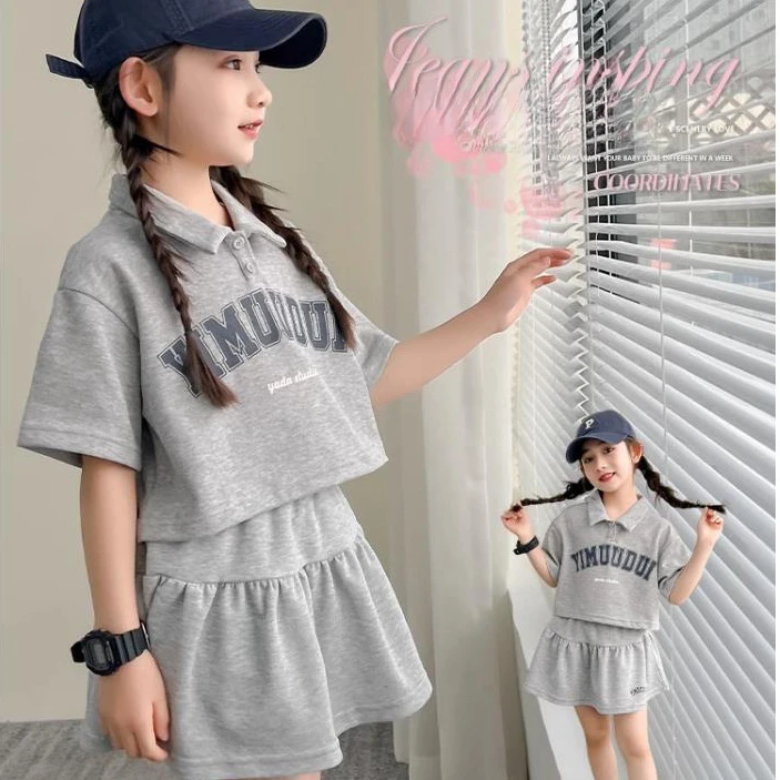 Girls Suits Summer Shirt Short Skirt Set 2024 New Spring and Summer Children Girls Summer Korean Casual Two-piece Set
Girls Suits Summer Shirt Short Skirt Set 2024 New Spring and Summer Children Girls Summer Korean Casual Two-piece Set