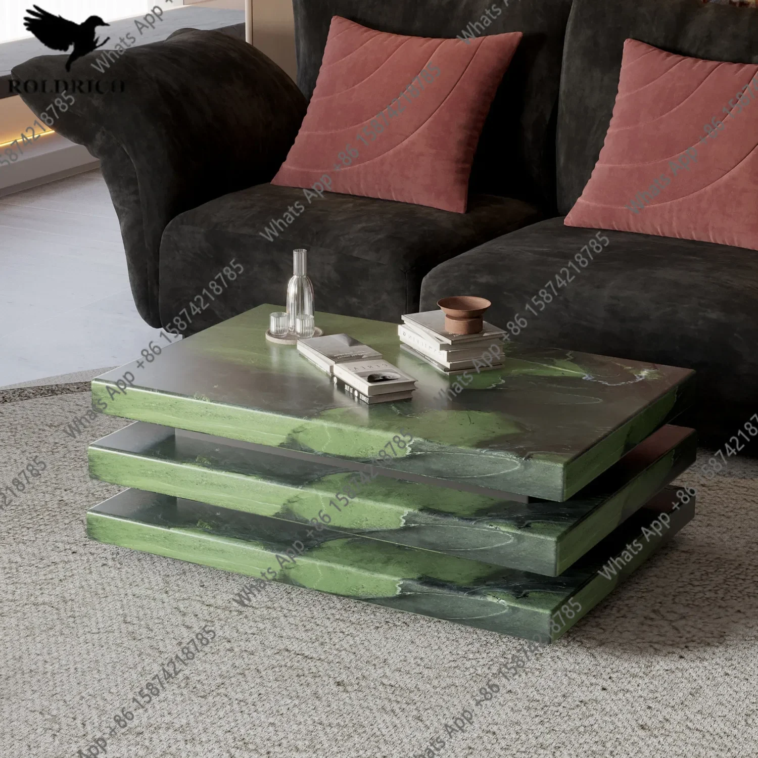 X30 Avocado Slate Coffee Table, Light Luxury Villa, Home Living Room, High-end Size, Tea Table, Tea Table
X30 Avocado Slate Coffee Table, Light Luxury Villa, Home Living Room, High-end Size, Tea Table, Tea Table