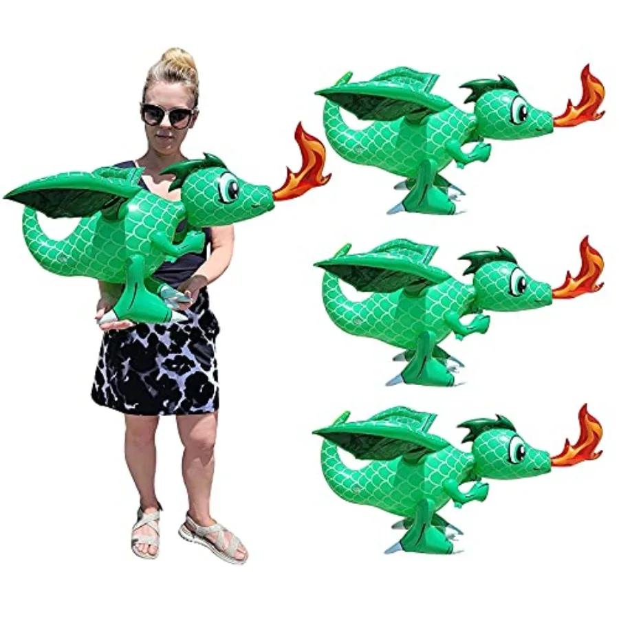 Large Fire Breathing Green Inflatable 30 Dragons 12 Pack for Castle Game Theme Birthday Party: PVC Material, Vibrant Green, Sel
Large Fire Breathing Green Inflatable 30 Dragons 12 Pack for Castle Game Theme Birthday Party: PVC Material, Vibrant Green, Sel