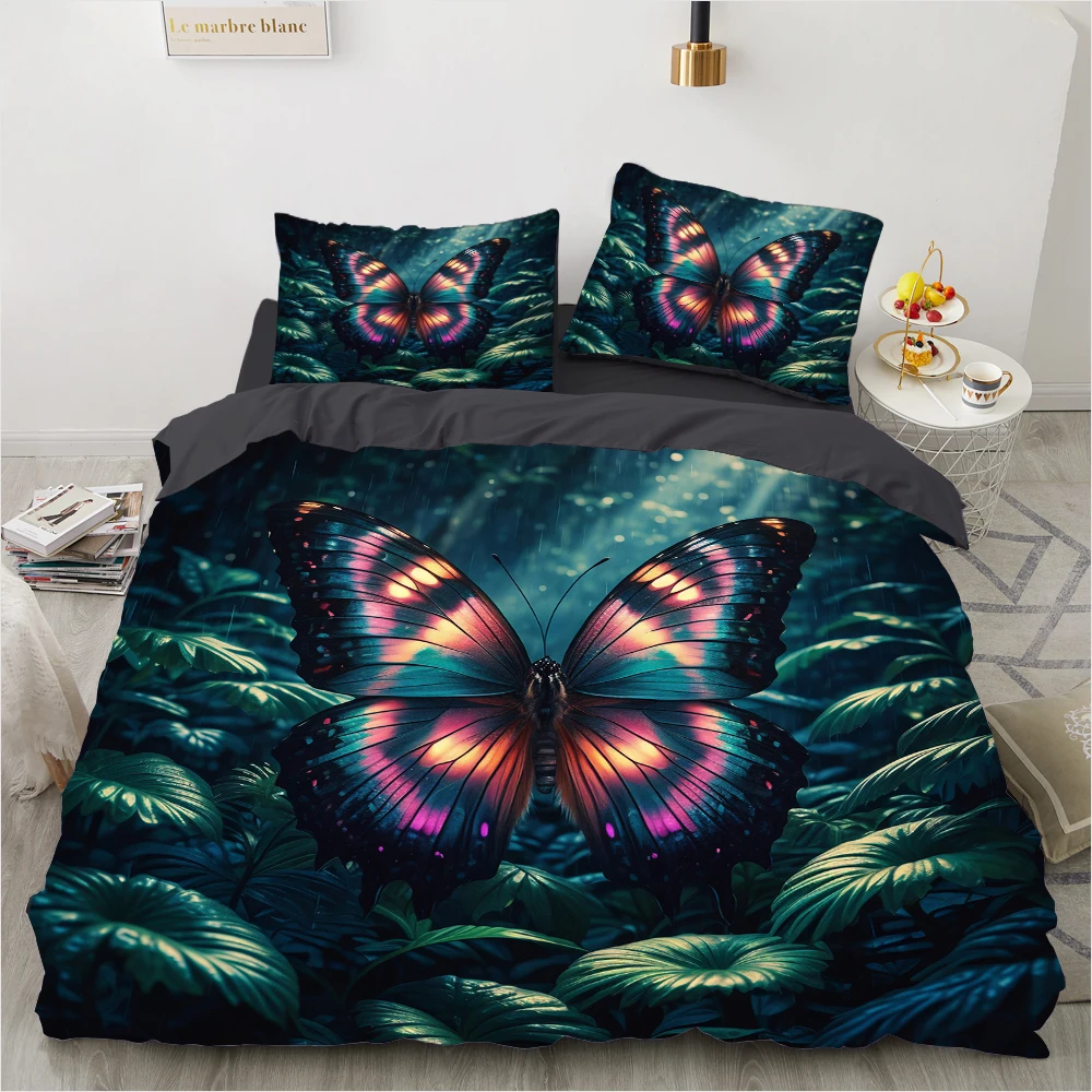 Butterfly Colorful Bedding Set Cartoon Comforter Sets Queen King Twin Full Size Duvet Cover Set Kids Girls White Bed Linen
Butterfly Colorful Bedding Set Cartoon Comforter Sets Queen King Twin Full Size Duvet Cover Set Kids Girls White Bed Linen