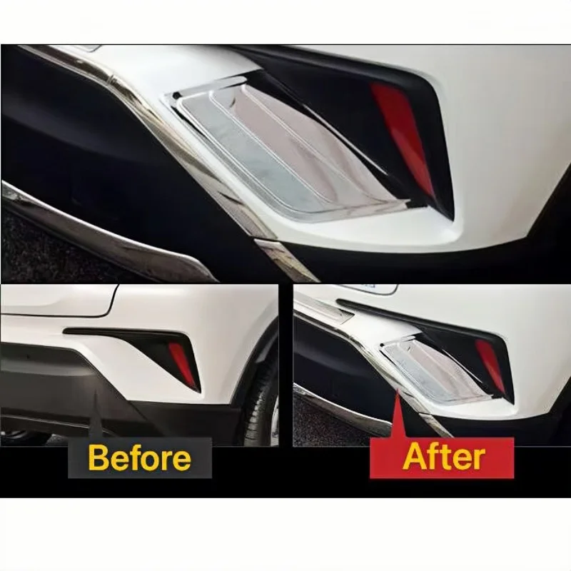 Задний отражатель 2 шт., задние фонари, боковая отделка для Toyota C-HR ZYX10 NGX50 2017 2018, аксессуары для автостайлинга
Задний отражатель 2 шт., задние фонари, боковая отделка для Toyota C-HR ZYX10 NGX50 2017 2018, аксессуары для автостайлинга