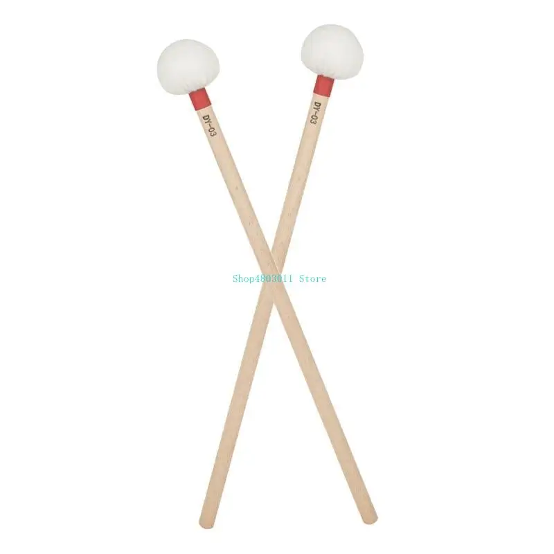 T3LD 1 Pair Maples Handle Drumsticks with Soft Felt Head Percussion Band Snares Drum Timpani Drum Mallet Hammer
T3LD 1 Pair Maples Handle Drumsticks with Soft Felt Head Percussion Band Snares Drum Timpani Drum Mallet Hammer