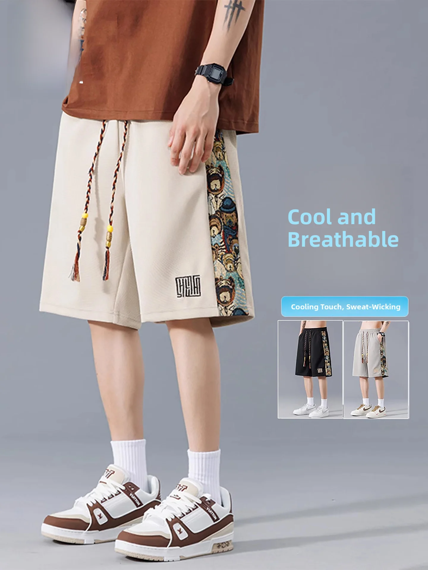 Мужские летние шорты Narino в американском стиле с вышивкой, тонкие, трендовые, свободные, спортивные, длиной до колена, дышащие, из полиэстера
Мужские летние шорты Narino в американском стиле с вышивкой, тонкие, трендовые, свободные, спортивные, длиной до колена, дышащие, из полиэстера