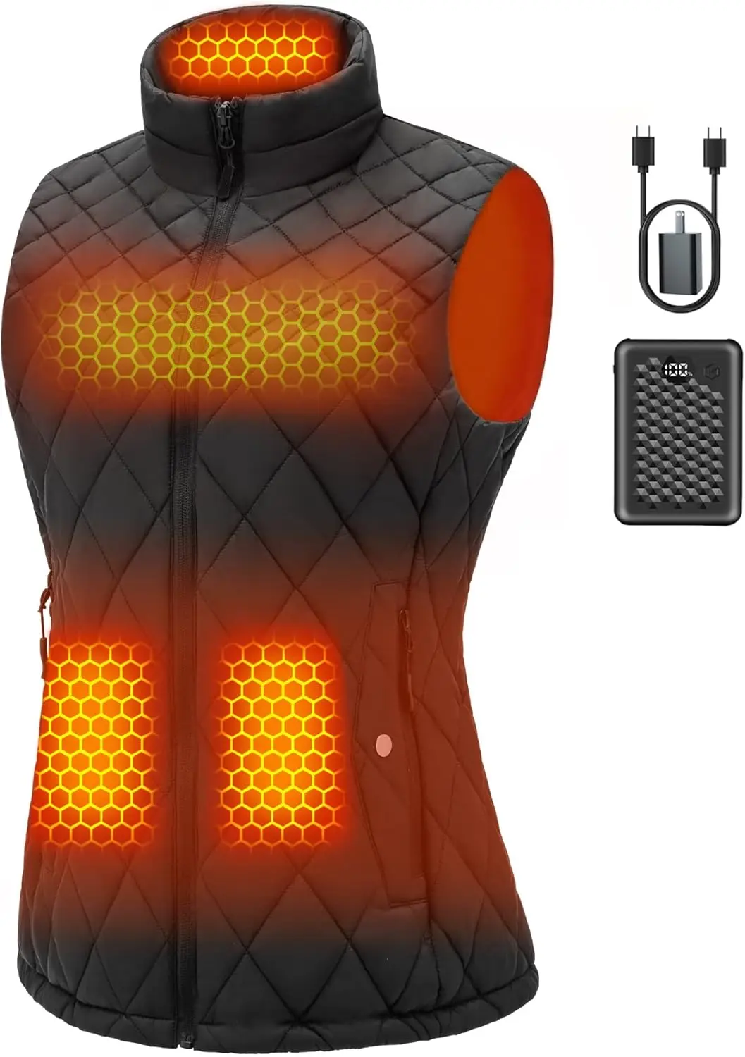 Fast-Charging Heated Vest for Women, 7.4V Battery, Lightweight Warmth
Fast-Charging Heated Vest for Women, 7.4V Battery, Lightweight Warmth