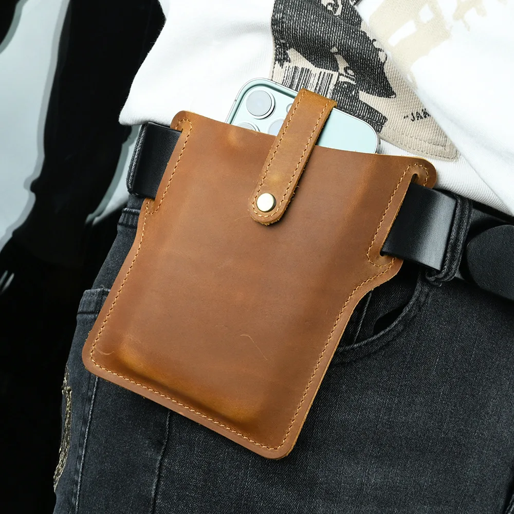 GOYN Genuine Leather Cell Phone Holster Waist Bag Universal Smartphone Sheath for Men Carrying Phone Pouches for iPhone Samsung
GOYN Genuine Leather Cell Phone Holster Waist Bag Universal Smartphone Sheath for Men Carrying Phone Pouches for iPhone Samsung