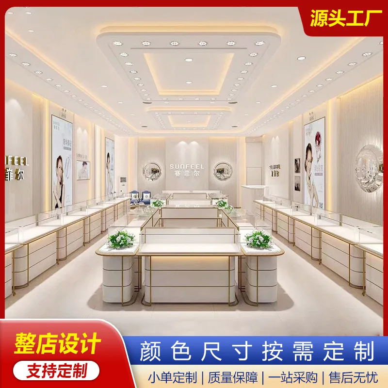 Customized.Jewelry Showcase Stainless Steel Electroplating Ornament Display Cabinet Shopping Mall Luxury Combination Showcase Z
Customized.Jewelry Showcase Stainless Steel Electroplating Ornament Display Cabinet Shopping Mall Luxury Combination Showcase Z