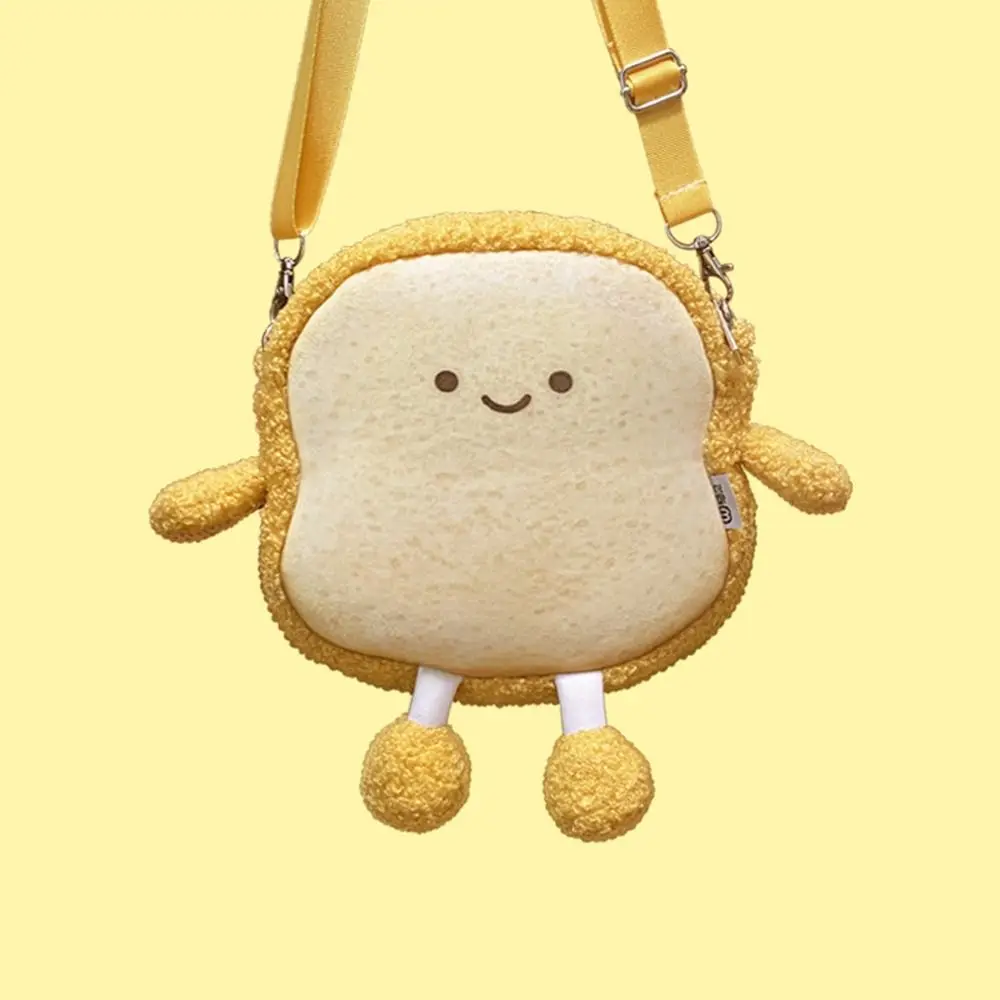Plush Toast Bread Crossbody Bag Crossbody Bag Korean Style Cute Expression Phone Wallet Portable Cartoon Shoulder Bag Women
Plush Toast Bread Crossbody Bag Crossbody Bag Korean Style Cute Expression Phone Wallet Portable Cartoon Shoulder Bag Women