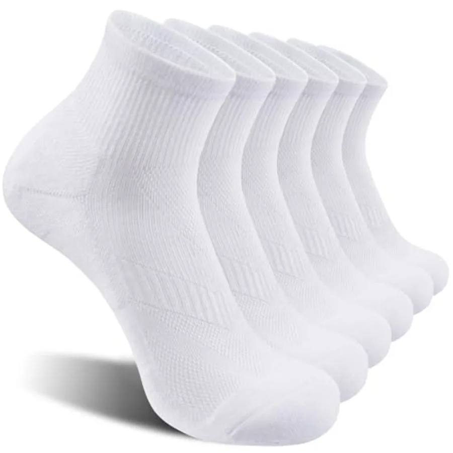 Lapulas 6 Pack Men's Ankle Socks Cotton Cushioned Athletic Running Socks for Women
Lapulas 6 Pack Men's Ankle Socks Cotton Cushioned Athletic Running Socks for Women