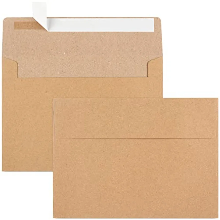 50 Pack Brown Kraft Envelopes for Invitations, A7 Size, Personalized Gift Cards, Wedding, Baby Shower, Birthday Party Eco-Frien
50 Pack Brown Kraft Envelopes for Invitations, A7 Size, Personalized Gift Cards, Wedding, Baby Shower, Birthday Party Eco-Frien