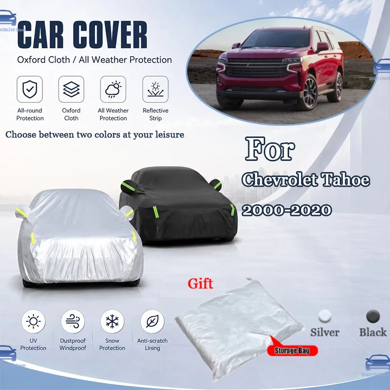 For Chevrolet Tahoe 2000-2020 2018 2019 All Weather Oxford Car Cover Uv Snow Dustproof Reflective Strip Outdoor Protection
For Chevrolet Tahoe 2000-2020 2018 2019 All Weather Oxford Car Cover Uv Snow Dustproof Reflective Strip Outdoor Protection