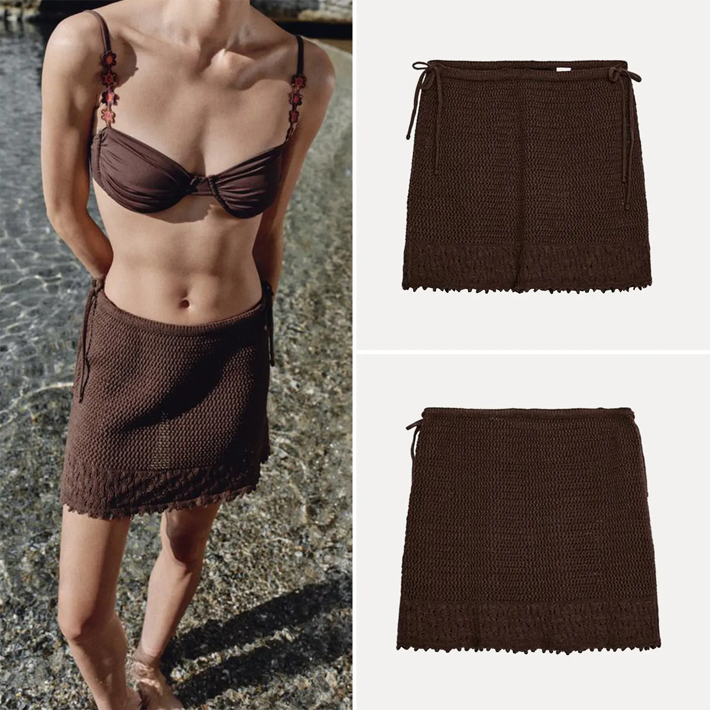 Women's Knitted Half-length Skirt Side Bowtie Design Summer Fashionable Short Skirt Standard Fit mid Waist Other Material
Women's Knitted Half-length Skirt Side Bowtie Design Summer Fashionable Short Skirt Standard Fit mid Waist Other Material