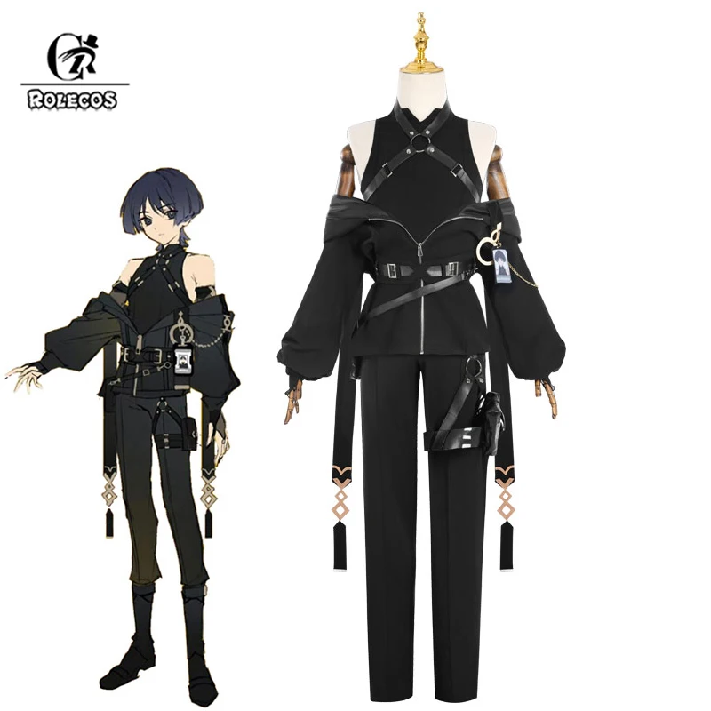 ROLECOS Game Genshin Impact Fanart Scaramouche Cosplay Costume Original Design Halloween Men Black Uniform Party Outfit Fullset
ROLECOS Game Genshin Impact Fanart Scaramouche Cosplay Costume Original Design Halloween Men Black Uniform Party Outfit Fullset