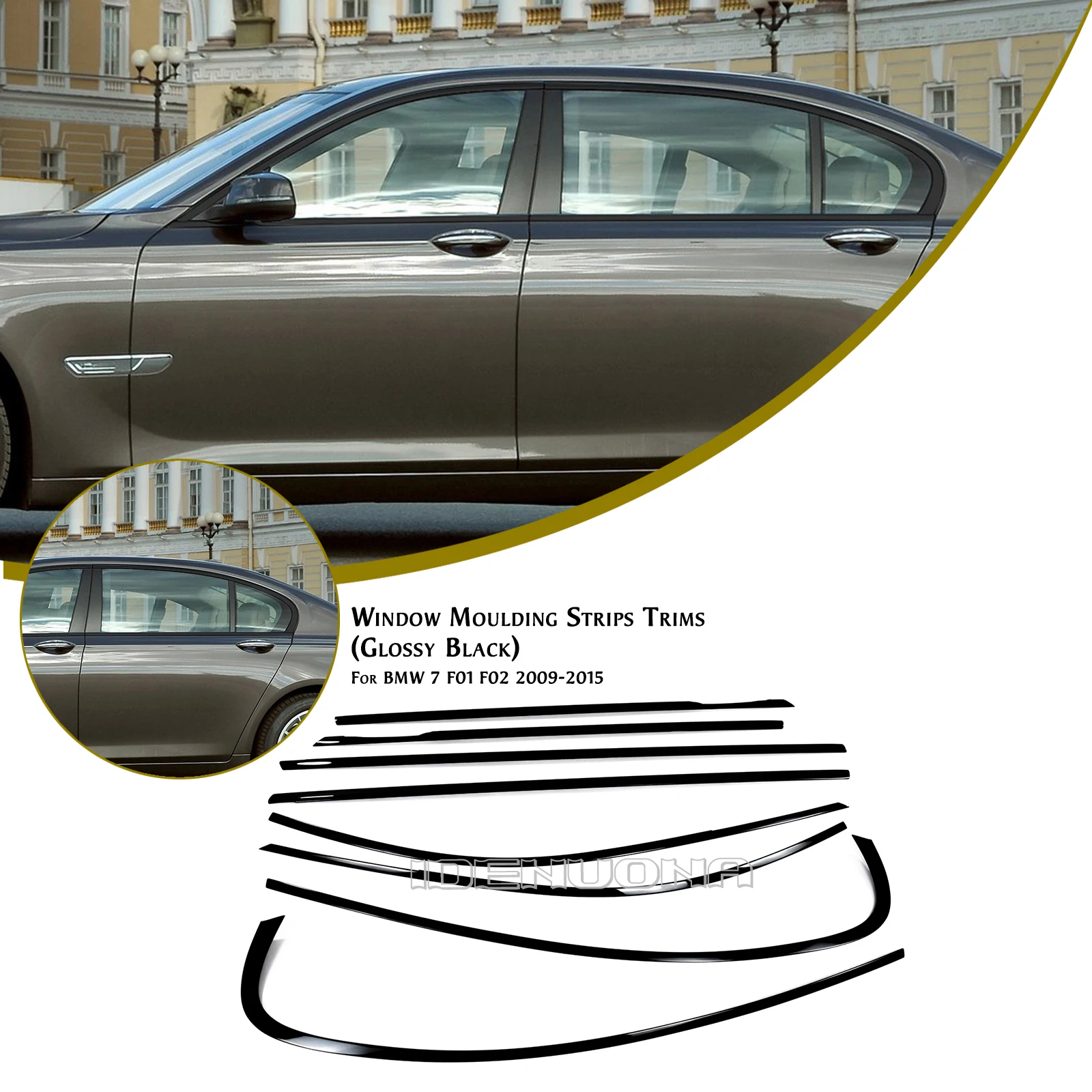 Накладка на внешнюю оконную раму, боковая накладка на дверную раму для BMW 7 серии F01 F02 2009-2015, длинная база
Накладка на внешнюю оконную раму, боковая накладка на дверную раму для BMW 7 серии F01 F02 2009-2015, длинная база