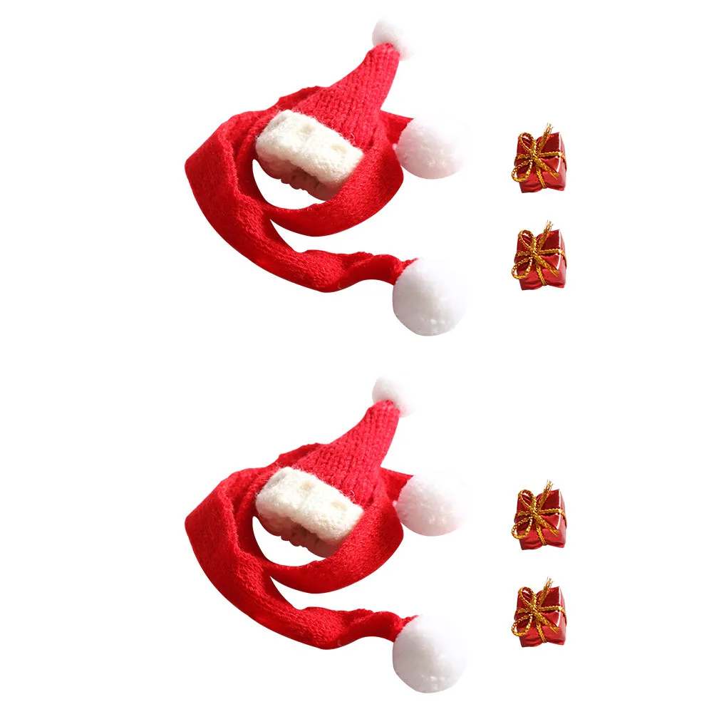 2Sets Mini Christmas Hats Scarf Sets Red Stretch Knit Caps for Baby Mini House Decorative Accessories Kids Plaything Ornament
2Sets Mini Christmas Hats Scarf Sets Red Stretch Knit Caps for Baby Mini House Decorative Accessories Kids Plaything Ornament