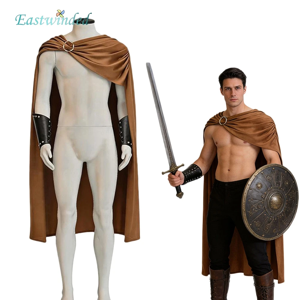 Roman Knight Spartan Cosplay Cloak Wristguard Costume Outfits Halloween Disguise Black Red Brown Cape Clothes Carnival Party
Roman Knight Spartan Cosplay Cloak Wristguard Costume Outfits Halloween Disguise Black Red Brown Cape Clothes Carnival Party