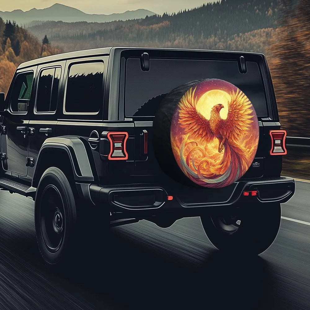 Phoenix Fire Sun Spare Tire Cover Durable Polyester SUV Crossover Off Road Accessory
Phoenix Fire Sun Spare Tire Cover Durable Polyester SUV Crossover Off Road Accessory
