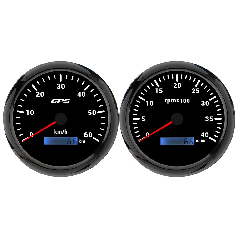ELING 2 Gauge Set 110mm GPS Speedometer 60km/h 0-160MPH with 4000RPM 8000RPM Tachometer with 7 Colors Backlight for Car Truck
ELING 2 Gauge Set 110mm GPS Speedometer 60km/h 0-160MPH with 4000RPM 8000RPM Tachometer with 7 Colors Backlight for Car Truck