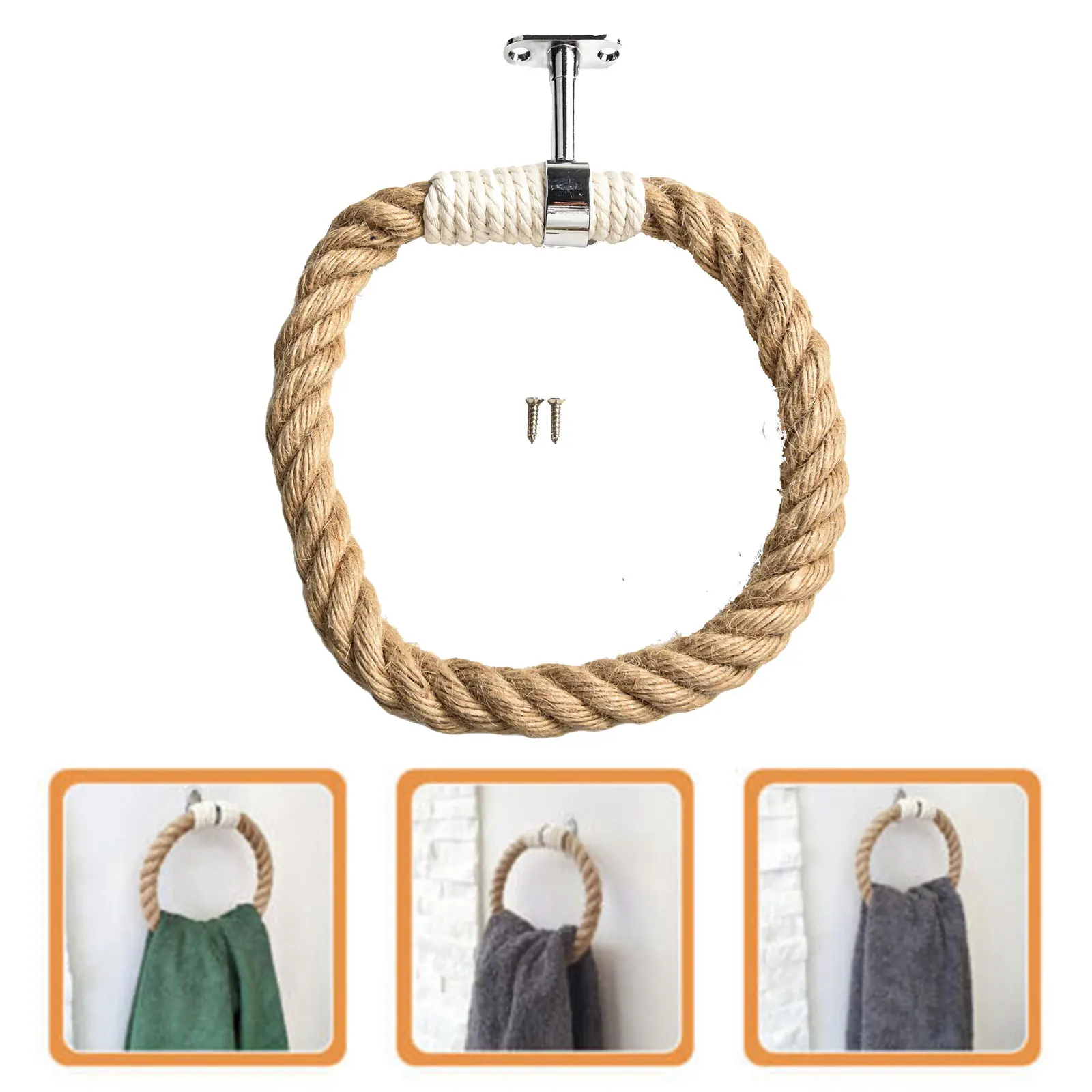 Brand New High Quality Home Towel Rack Hemp Rope Rack 1 Pcs 16X16X1cm/6.29X6.29X0.39 In Decorative Iron + Rope
Brand New High Quality Home Towel Rack Hemp Rope Rack 1 Pcs 16X16X1cm/6.29X6.29X0.39 In Decorative Iron + Rope