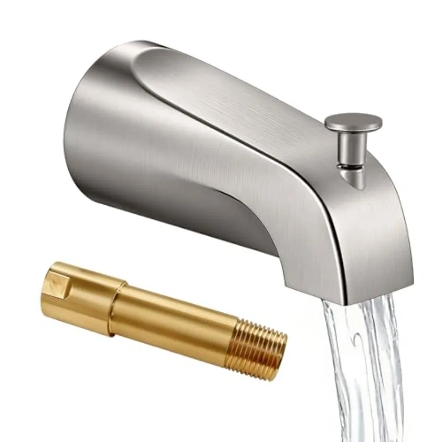 Tub Spout with Diverter, Shower Slip-on Bathtub Faucet for 1/2 Inch Copper Pipe, 5-3/8 Inch Bath Tub Faucet Replacement, Heavy
Tub Spout with Diverter, Shower Slip-on Bathtub Faucet for 1/2 Inch Copper Pipe, 5-3/8 Inch Bath Tub Faucet Replacement, Heavy