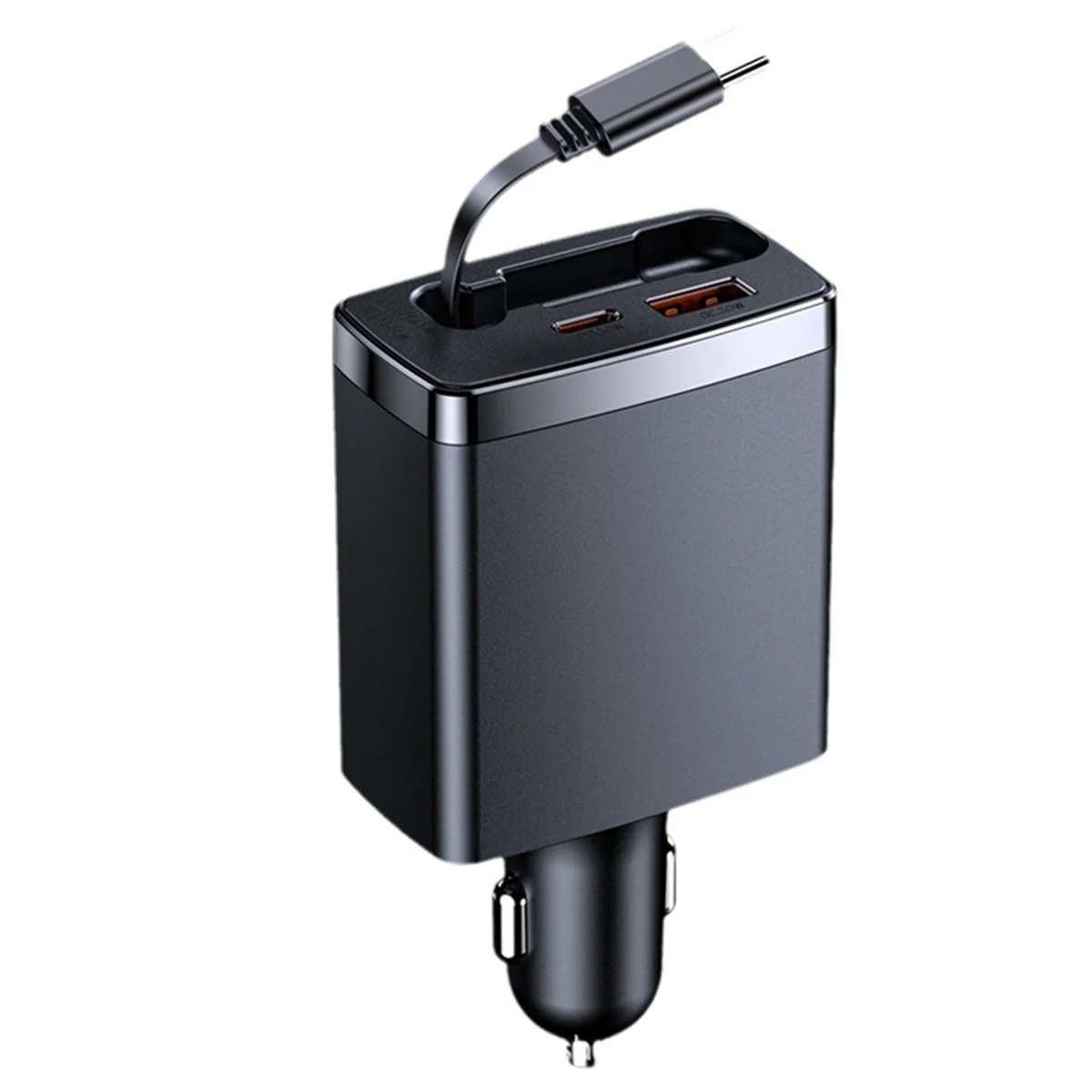 Выдвижное автомобильное зарядное устройство 4 в 1, кабель USB C для кабеля быстрой зарядки, адаптер прикуривателя, 120 Вт
Выдвижное автомобильное зарядное устройство 4 в 1, кабель USB C для кабеля быстрой зарядки, адаптер прикуривателя, 120 Вт
