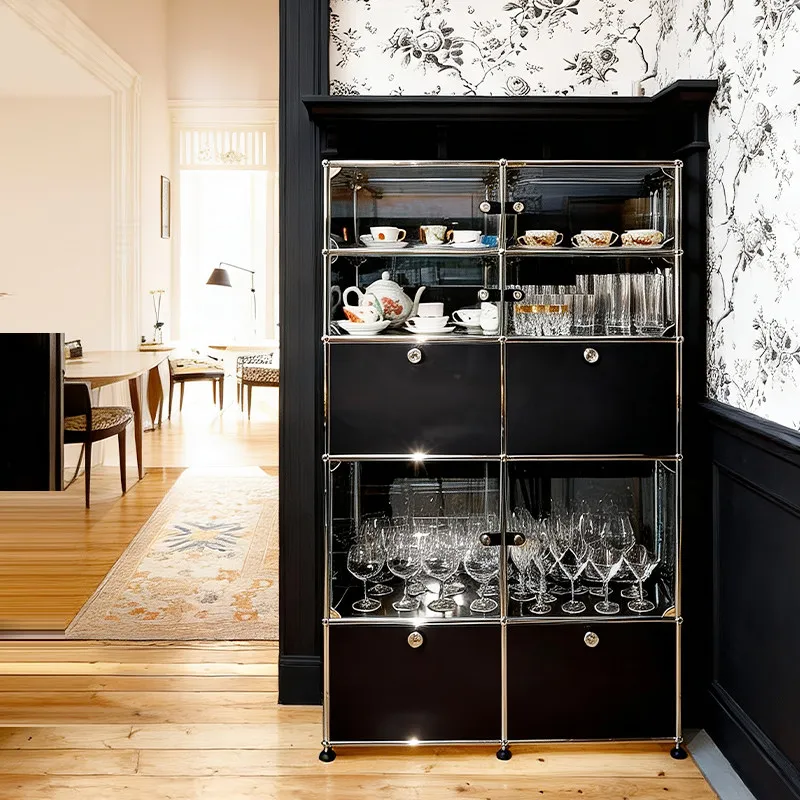 wine cabinet living room household modular combination display cabinet vintage glass cabinet
wine cabinet living room household modular combination display cabinet vintage glass cabinet