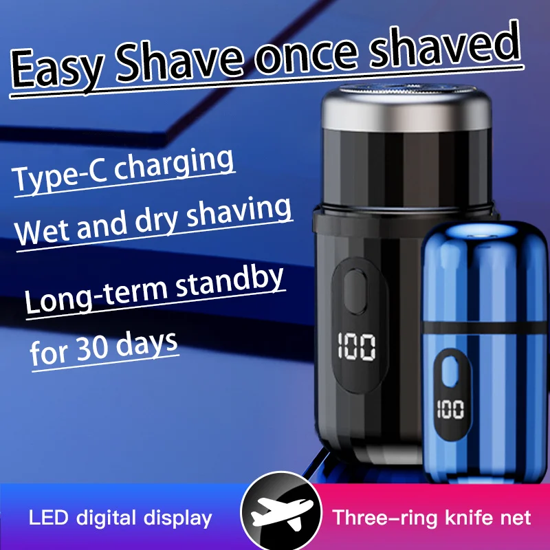 New Mini Electric Shaver USB Rechargeable Mens Razor Beard Trimmer with LCD Display Waterproof Portable for Travel Car Shaving 
New Mini Electric Shaver USB Rechargeable Mens Razor Beard Trimmer with LCD Display Waterproof Portable for Travel Car Shaving