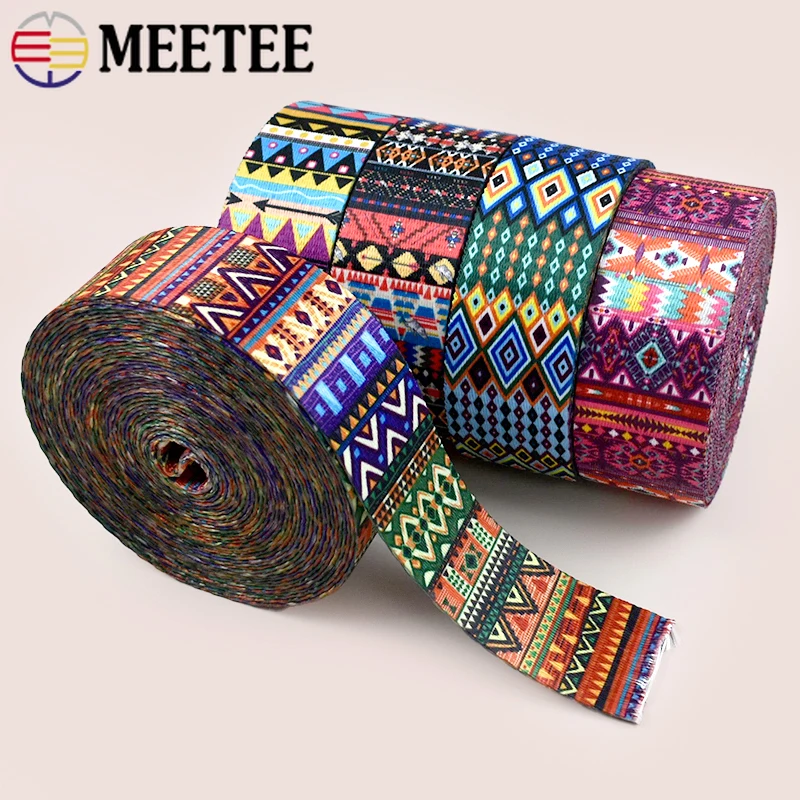 2/5Meters Meetee 38/50mm Bag Strap Ethnic Jacquard Webbing Tape for Backpack Ribbon Band Garment Bias Binding Sewing Accessories
2/5Meters Meetee 38/50mm Bag Strap Ethnic Jacquard Webbing Tape for Backpack Ribbon Band Garment Bias Binding Sewing Accessories