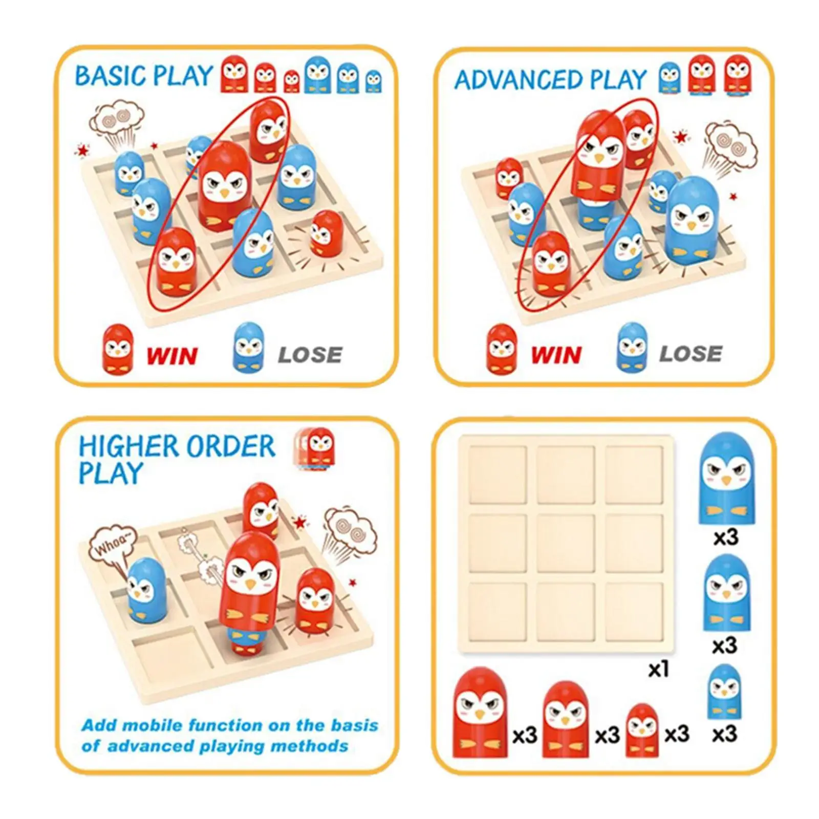 Tic TAC Toe Game Desktop Checkers Game for Kids Parent Child Interactive Night Activity Indoor Outdoor Toys Classic Game
Tic TAC Toe Game Desktop Checkers Game for Kids Parent Child Interactive Night Activity Indoor Outdoor Toys Classic Game