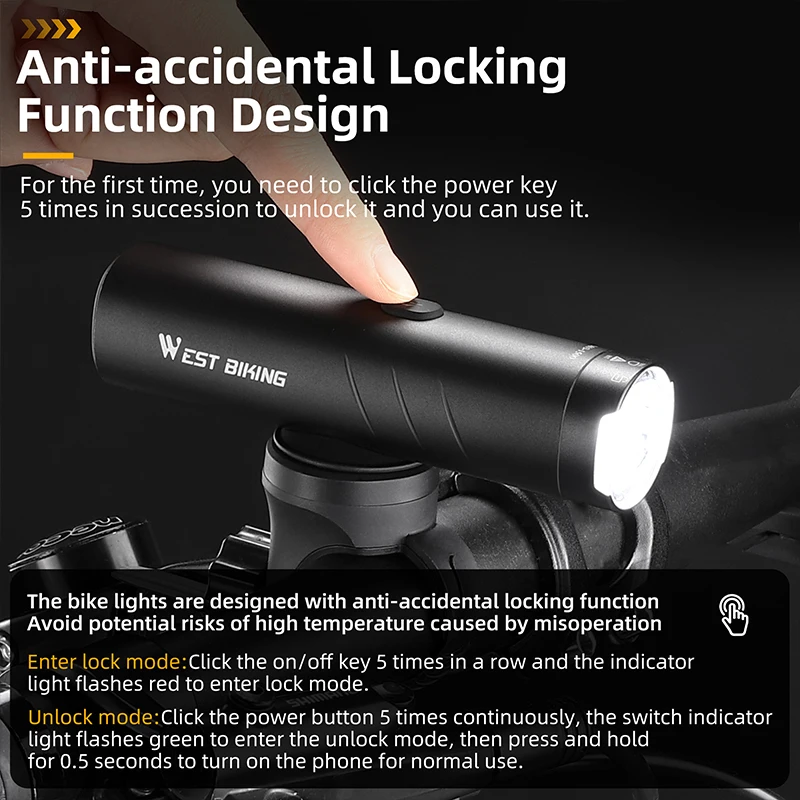 WEST BIKING 600/1200/1500 Lumens Bicycle Headlights Rotate Lens IP66 Waterproof Bicycle Anti-Glare LED Light Dual Mounting Base
WEST BIKING 600/1200/1500 Lumens Bicycle Headlights Rotate Lens IP66 Waterproof Bicycle Anti-Glare LED Light Dual Mounting Base