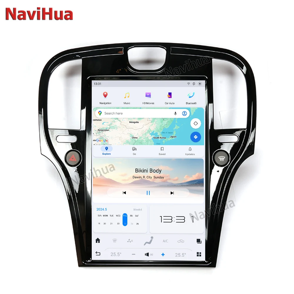 14,4-дюймовый для Chrysler 300C 2011-2014 для Tesla с вертикальным экраном GPS Navi Android 13, автомобильный мультимедийный радиоплеер, беспроводной Carplay
14,4-дюймовый для Chrysler 300C 2011-2014 для Tesla с вертикальным экраном GPS Navi Android 13, автомобильный мультимедийный радиоплеер, беспроводной Carplay