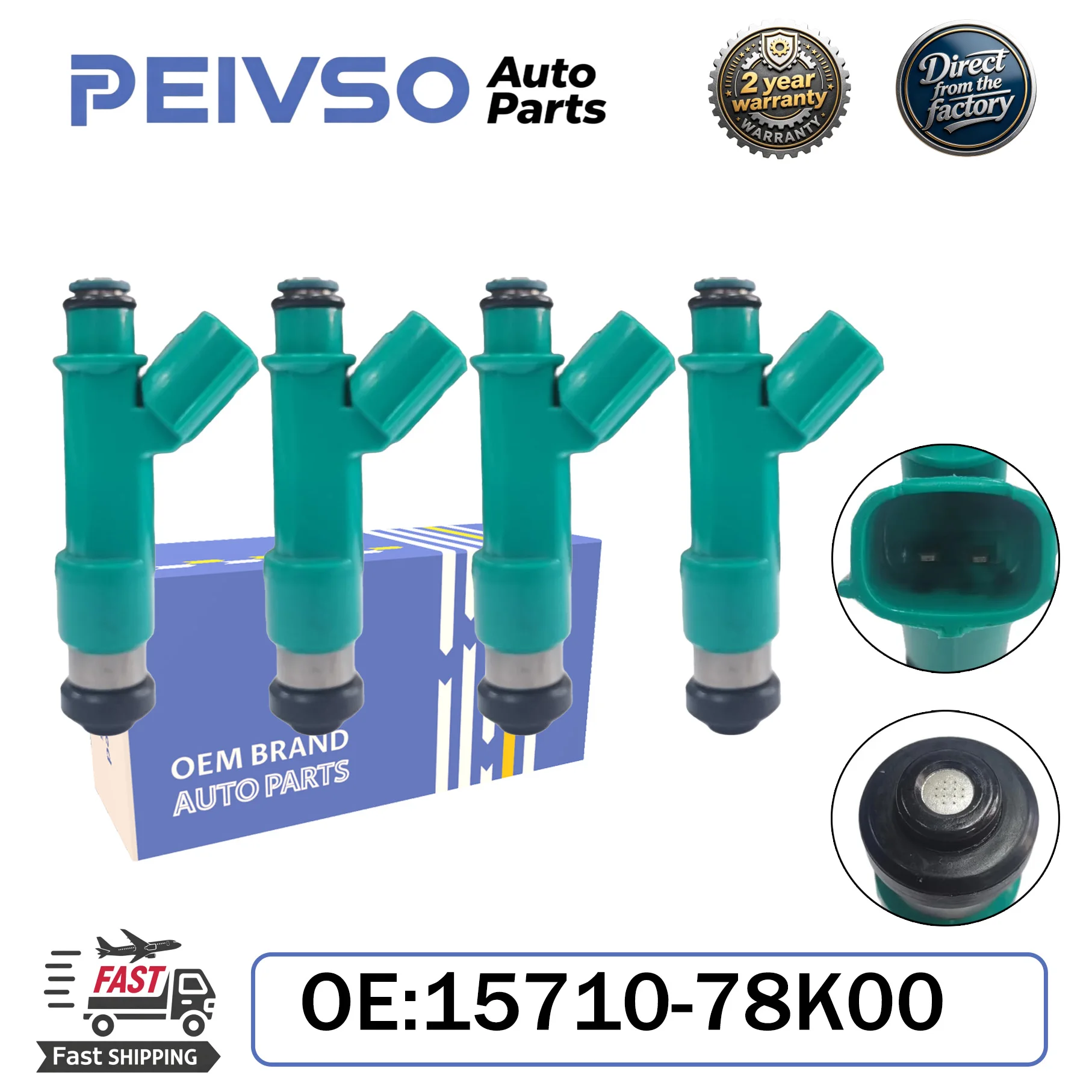 PEIVSO 4pcs/lot 15710-78K00 1571078K00 Car Fuel Injectors For SUZUKI GRAND VITARA 2009-2013 KIZASHI 2010-2013 2.4L L4
PEIVSO 4pcs/lot 15710-78K00 1571078K00 Car Fuel Injectors For SUZUKI GRAND VITARA 2009-2013 KIZASHI 2010-2013 2.4L L4