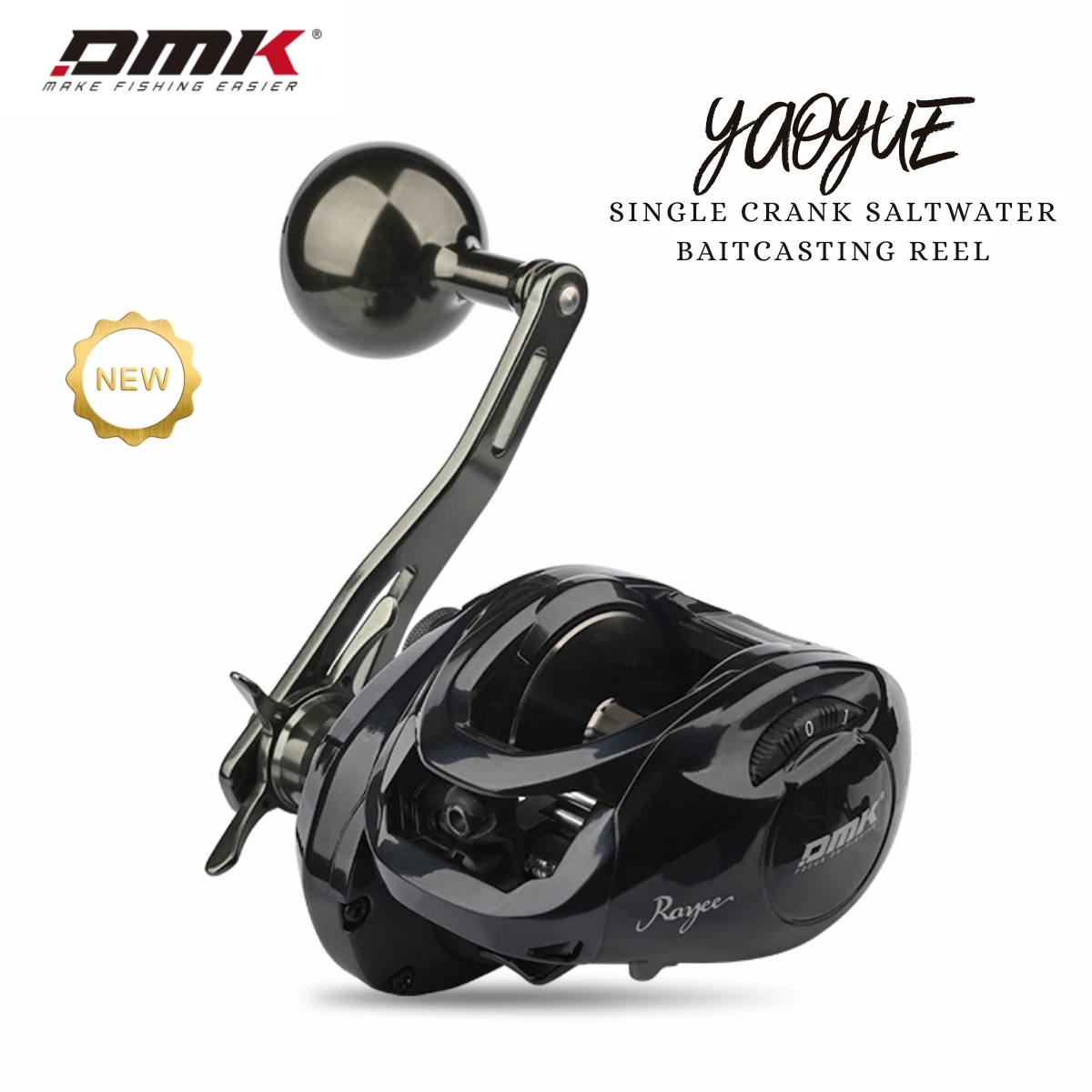 2026 New DMK Yaoyue Saltwater Baitcasting Reel, Single Handle 6.4:1 12kg Drag Heavy Duty Offshore Big Game Fishing Wheel
2026 New DMK Yaoyue Saltwater Baitcasting Reel, Single Handle 6.4:1 12kg Drag Heavy Duty Offshore Big Game Fishing Wheel